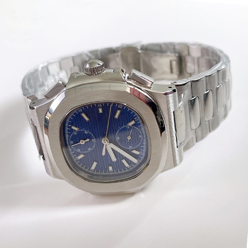 Luminous Dial Face - 41mm Watch Case Strap Set with