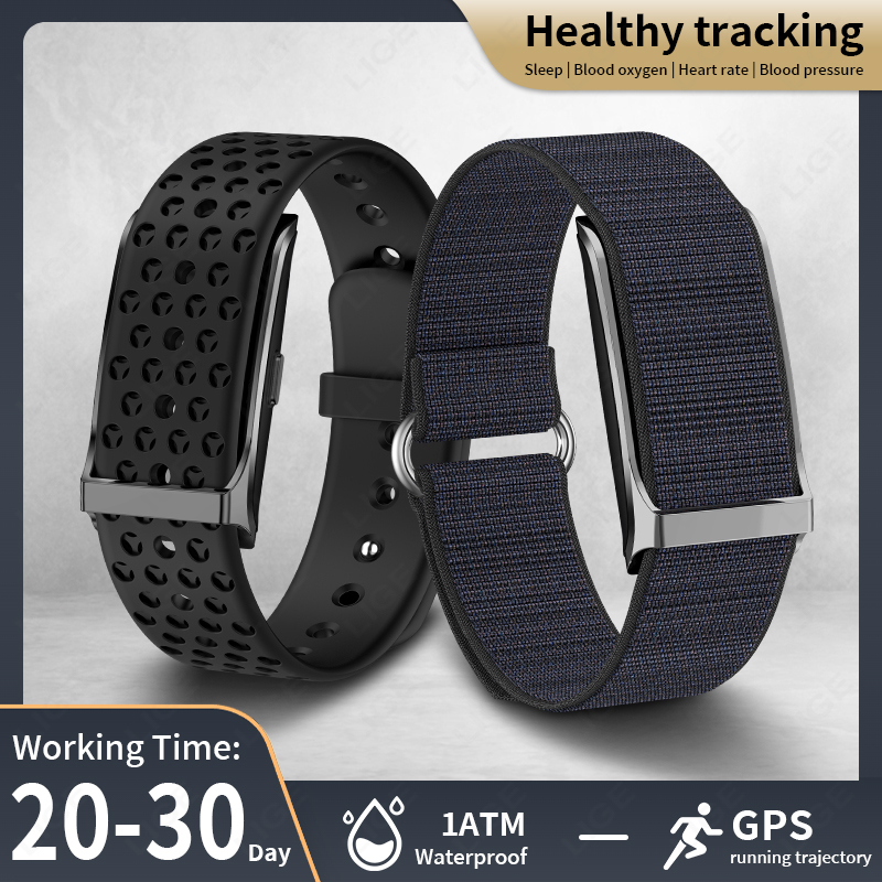 Smartwatch Square Watches For Men - LIGE Smart Watch Heart Rate Blood
