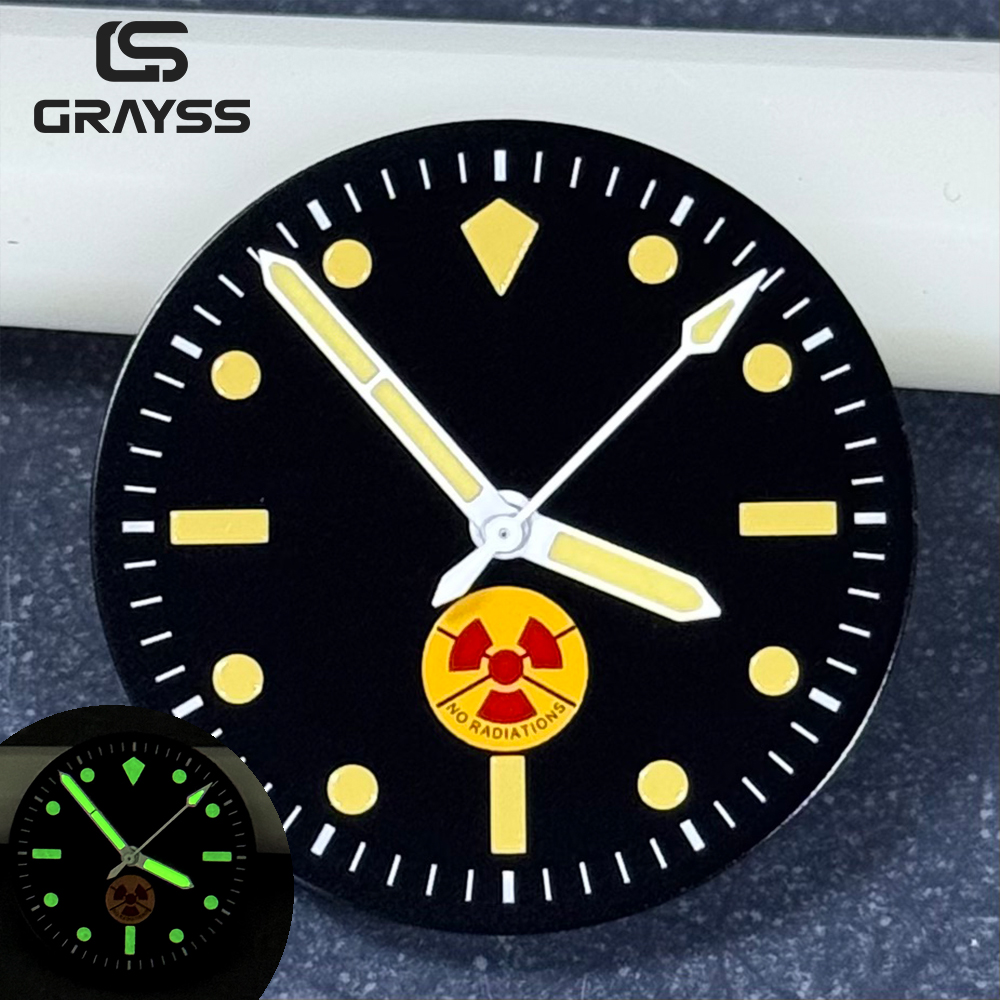 Luminous Dial Face - No-Radiation Fit for 50 Fathoms 28.5mm
