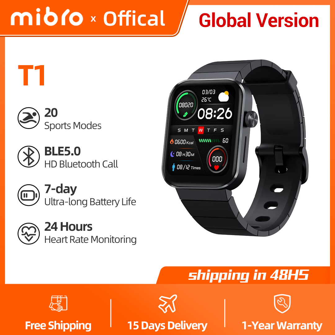 Smartwatch Square Watches For Men - Mibro Watch T1 Global Version 1.6Inch