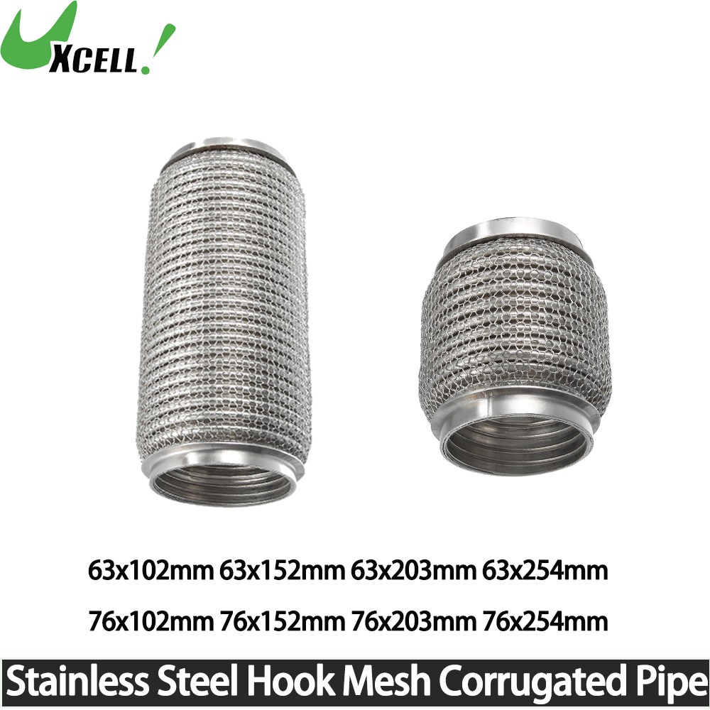Mesh Stainless Strap - UXCELL Car Exhaust Flexible Pipe Stainless