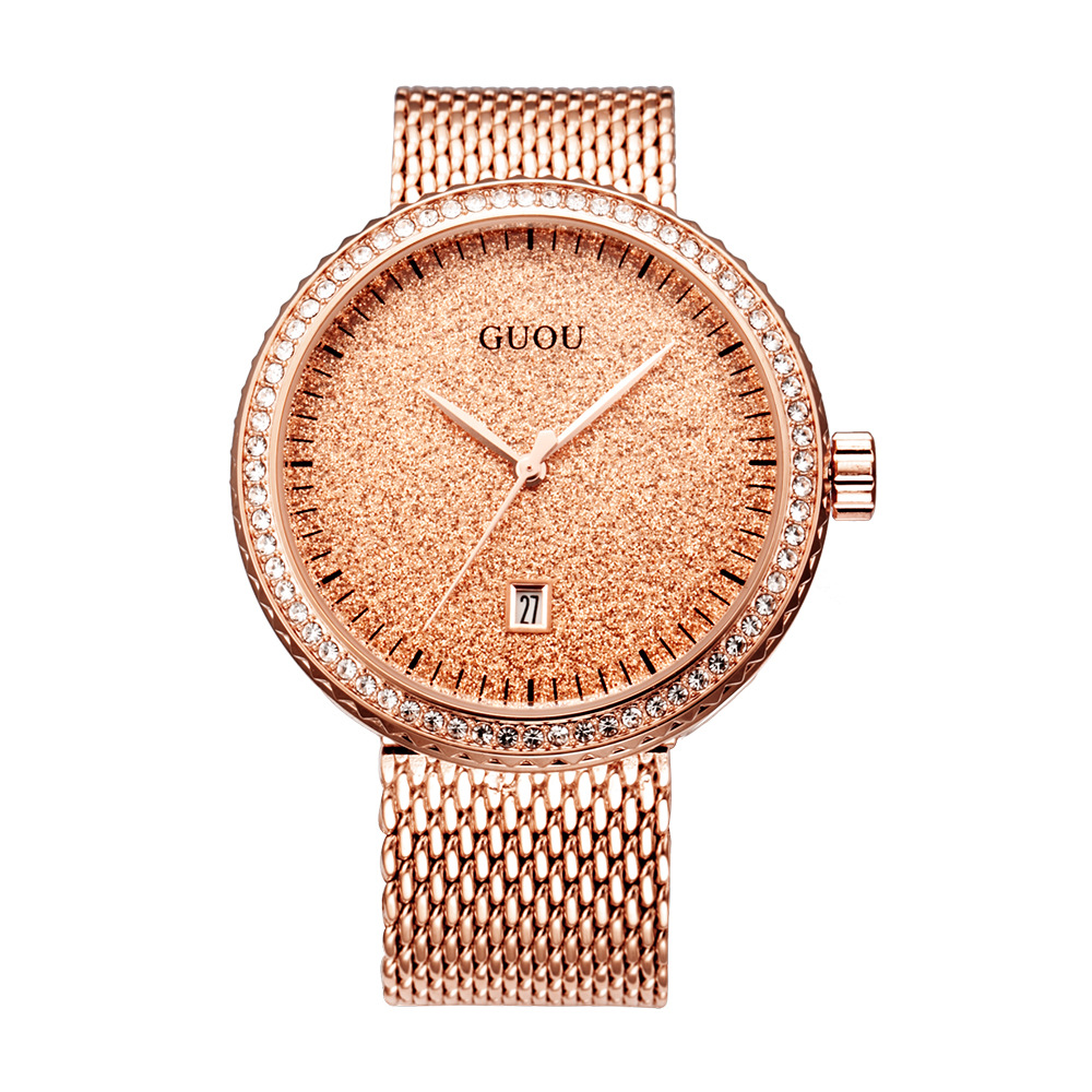 Guou Fashion Simple Mesh Retro - Mesh Stainless Strap 评论和价格