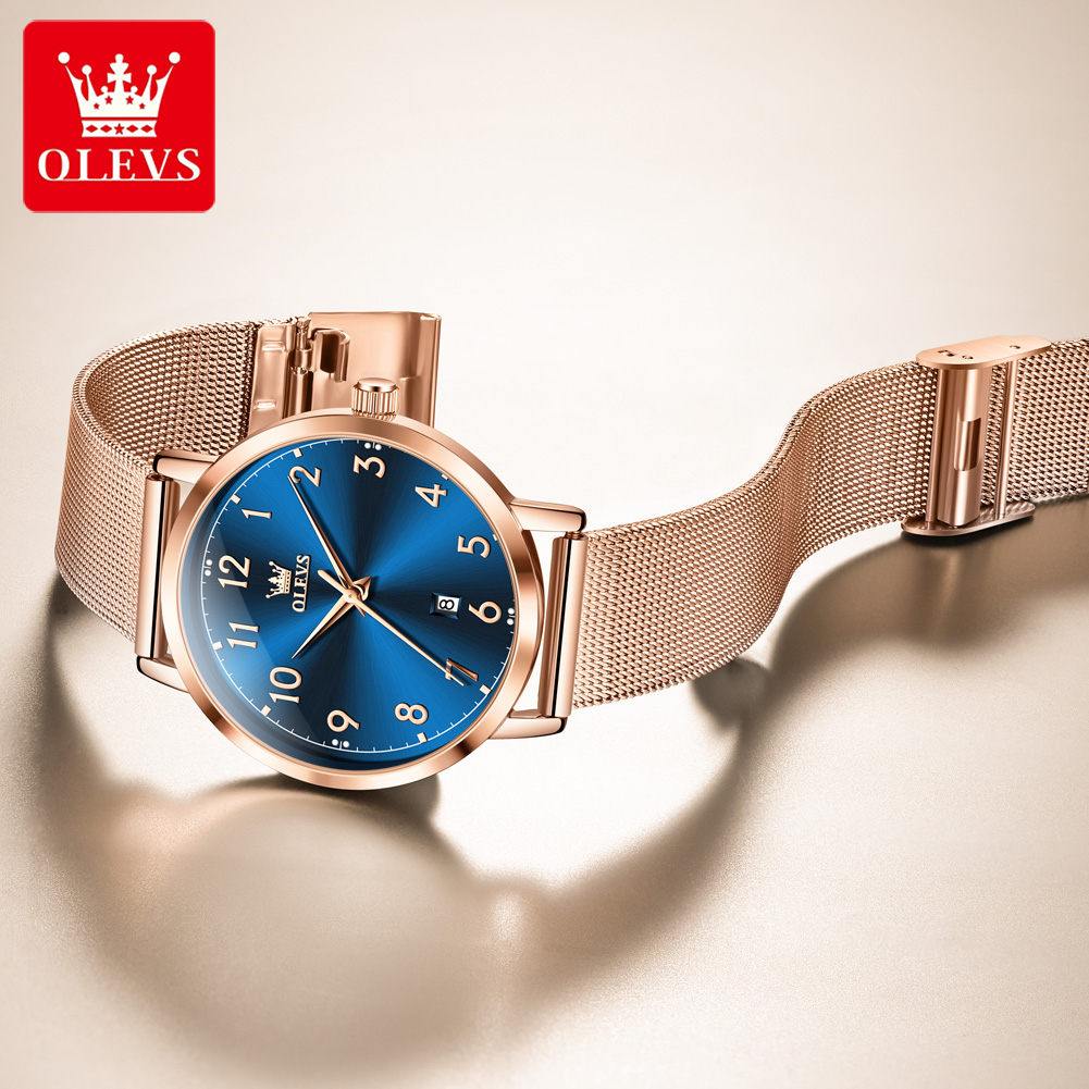 OLEVS 5653 Woman Watches Elega - Mesh Stainless Strap 评论和价格