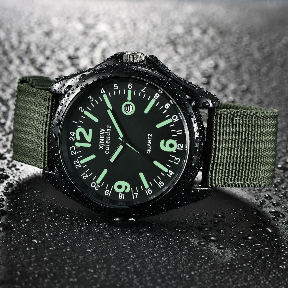 Military Mens Quartz Watch Bla - Smartwatch Watches For Men 评论和价格