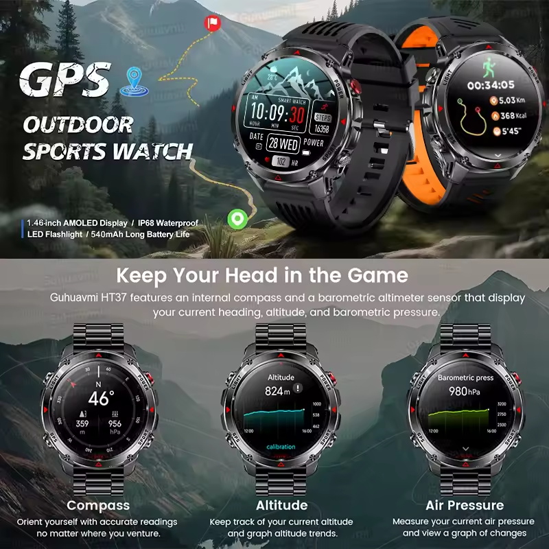2025New T-Rex 3 Outdoor GPS Sp - Smartwatch Running Watches For Men 评论和价格