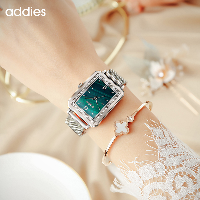 ADDIES Fashion Quartz Woman Wr - Mesh Stainless Strap 评论和价格