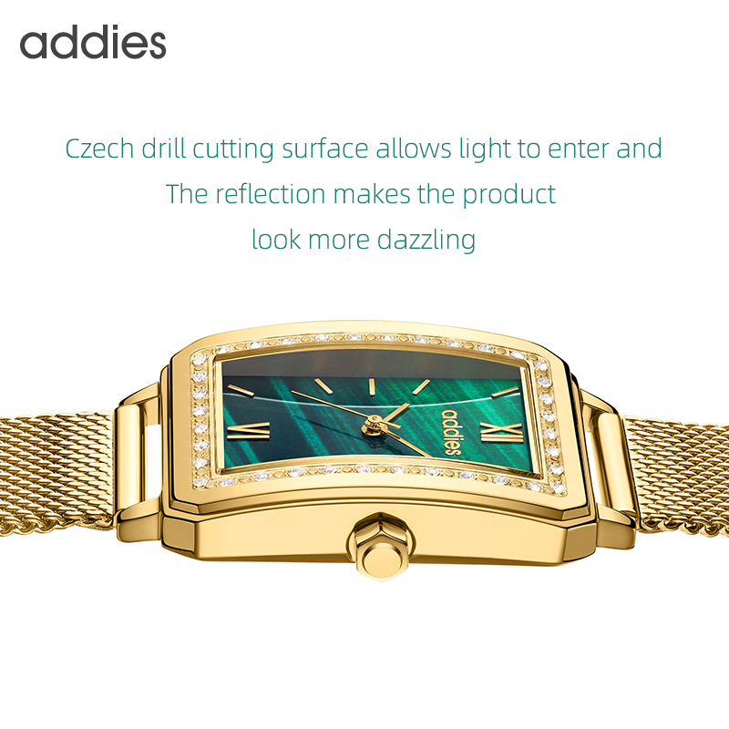 ADDIES Fashion Quartz Woman Wr - Mesh Stainless Strap 评论和价格