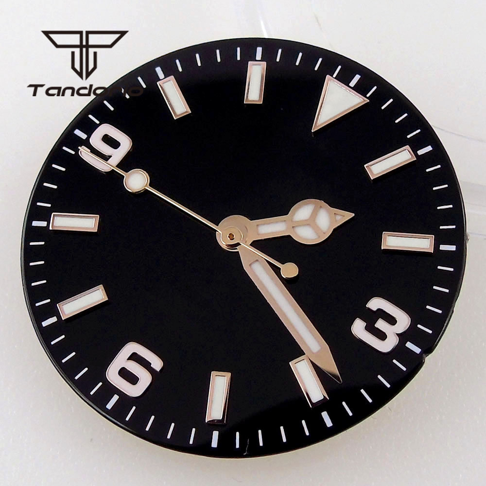 29mm Black/Blue Watch Dial Fit - Luminous Dial Face 评论和价格