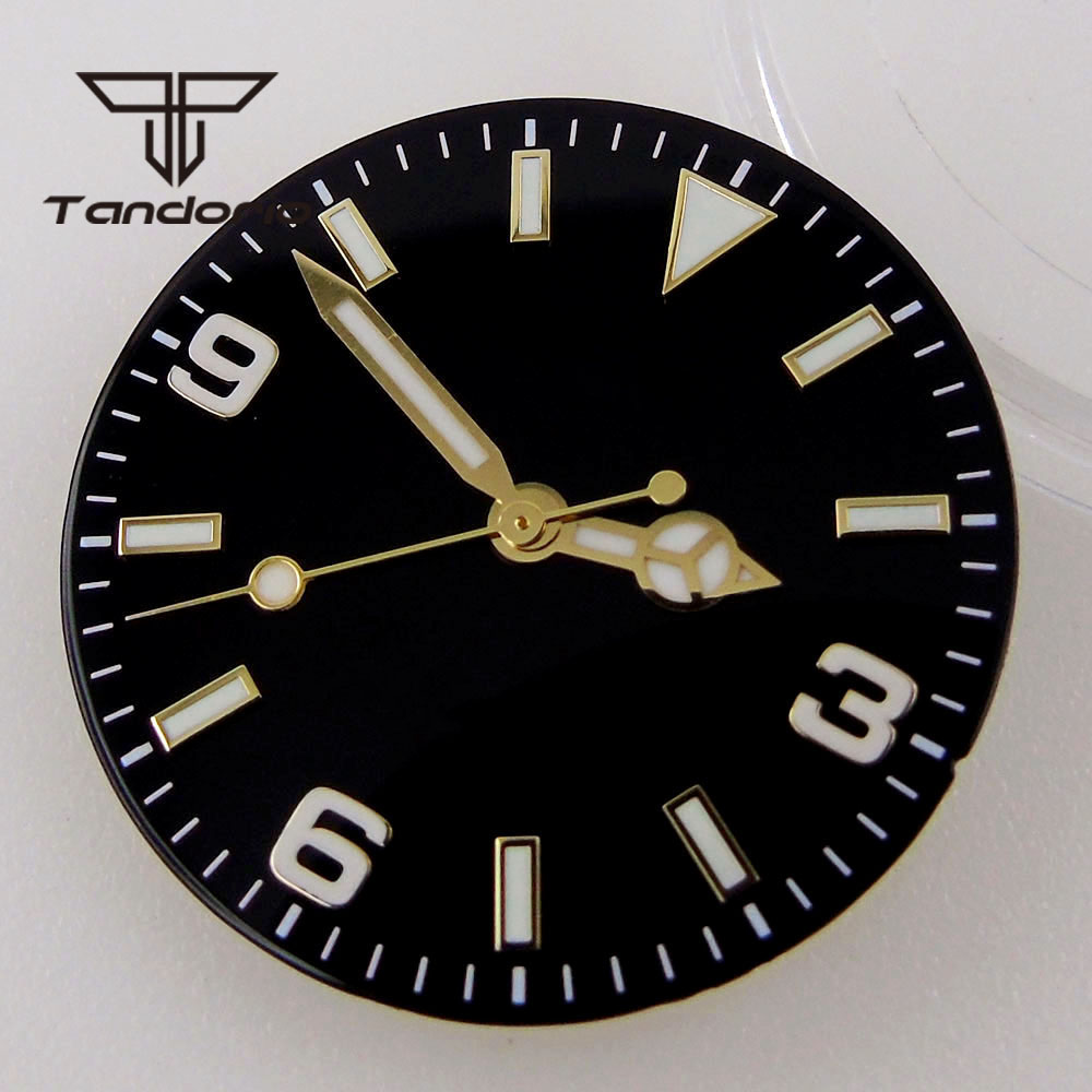 29mm Black/Blue Watch Dial Fit - Luminous Dial Face 评论和价格