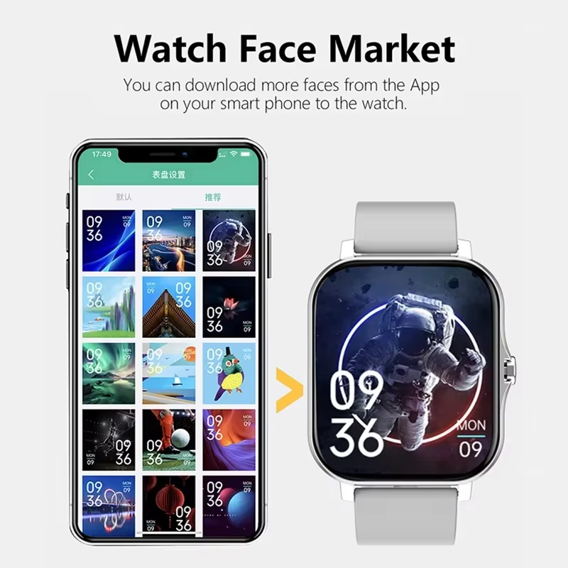 Lenovo Sport Smart Watch Water - Smartwatch Square Watches For Men 评论和价格