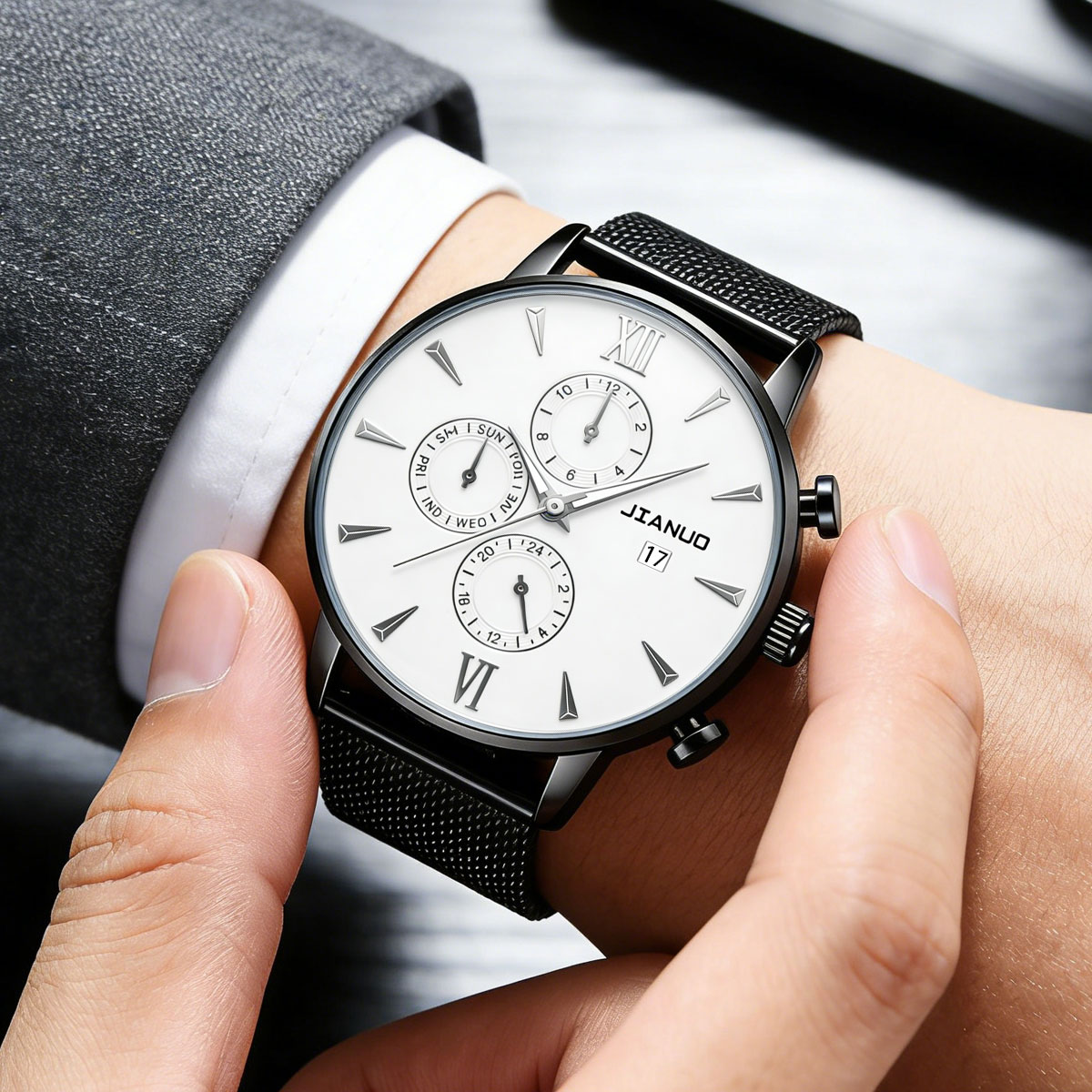 Trendy Casual Men's Milan Mesh - Mesh Stainless Strap 评论和价格