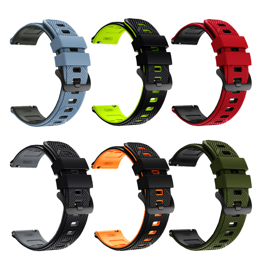 22mm Soft Silicone Watch Strap - Smartwatch Running Watches For Men 评论和价格
