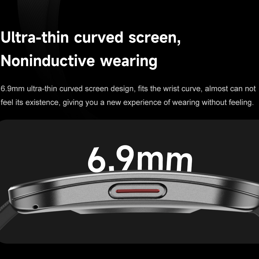 Amoled Ultra-thin Curved Water - Smartwatch Square Watches For Men 评论和价格