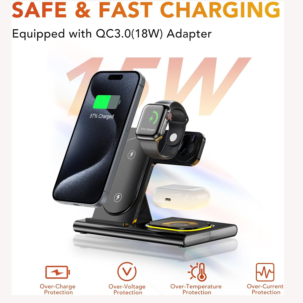 3 in 1 Foldable Charging Stati - Watch Watch Xs 评论和价格