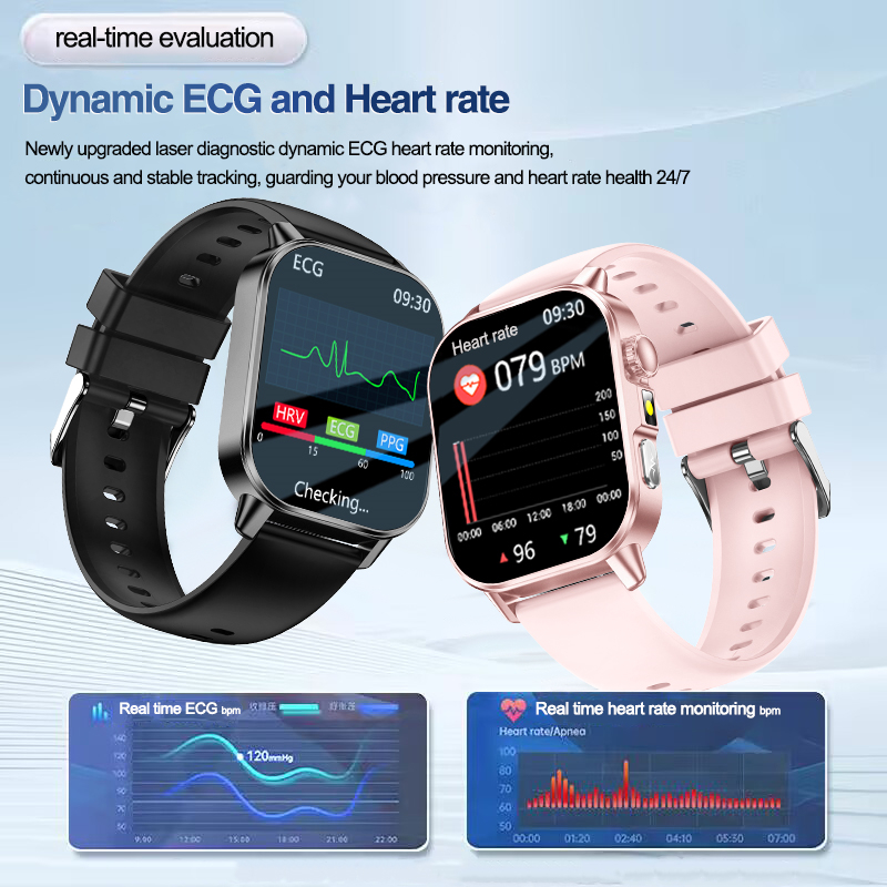 New Health Care AI Doctor Accu - Smartwatch Square Watches For Men 评论和价格