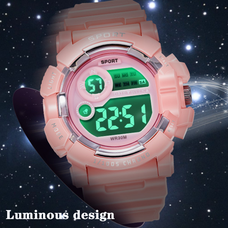 YIKAZE Kids Watches Fashion Lu - Smartwatch Digital Watches For Kid Boy With Alarm 评论和价格