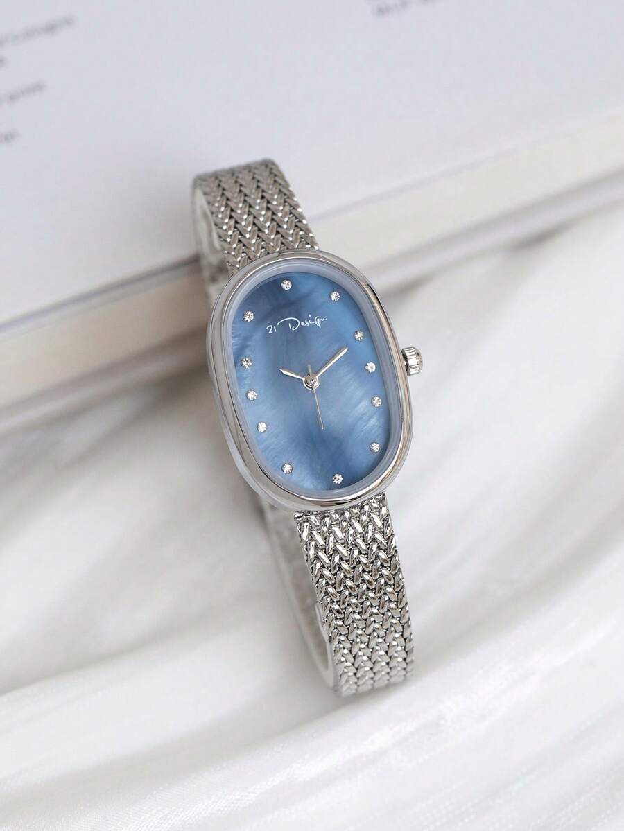 21design Oval-Shaped Mother Of - Mesh Stainless Strap 评论和价格
