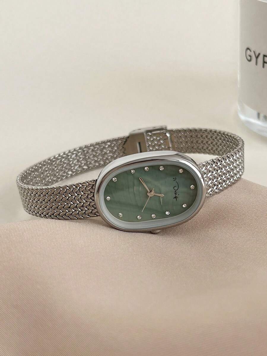 21design Oval-Shaped Mother Of - Mesh Stainless Strap 评论和价格
