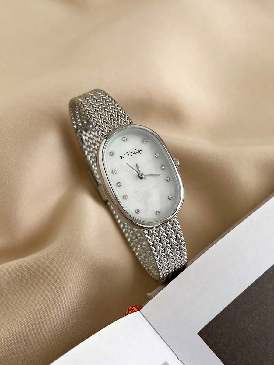 21design Oval-Shaped Mother Of - Mesh Stainless Strap 评论和价格