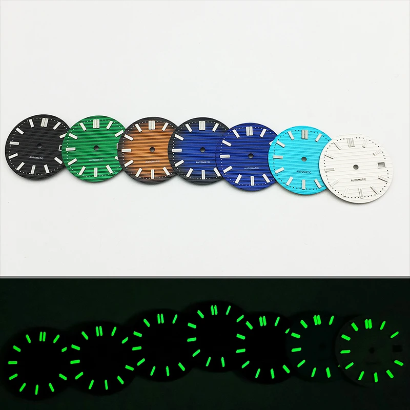 29.8mm NH35 Watch Dial Green L - Luminous Dial Face 评论和价格