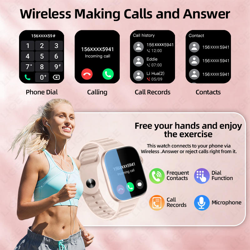 LIGE 2026 NEW Smart Watch Hear - Couple Watches Smartwatch 评论和价格
