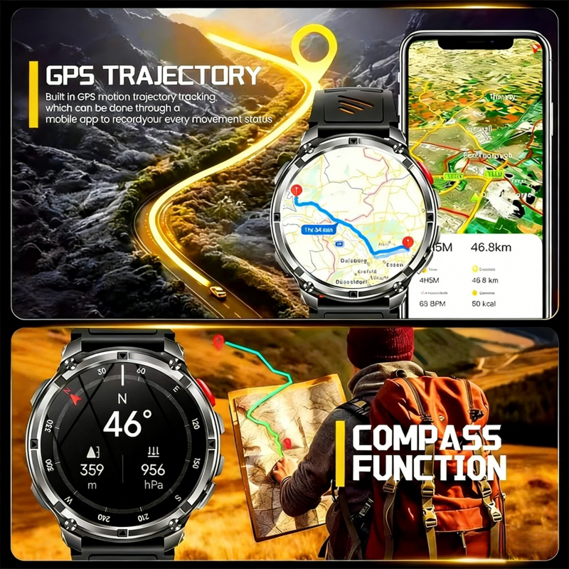 Outdoors Military Smart Watche - Smartwatch Running Watches For Men 评论和价格