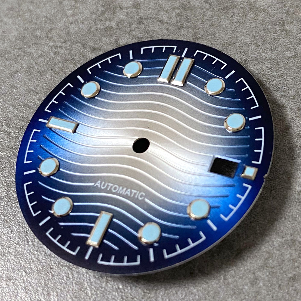 Wave Dial Sunburst Watch Dial  - Luminous Dial Face 评论和价格