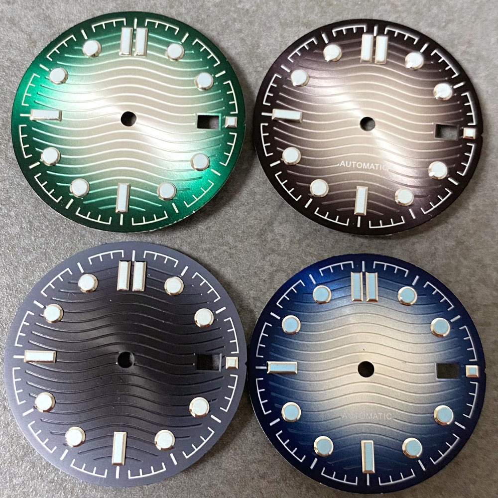 Wave Dial Sunburst Watch Dial  - Luminous Dial Face 评论和价格
