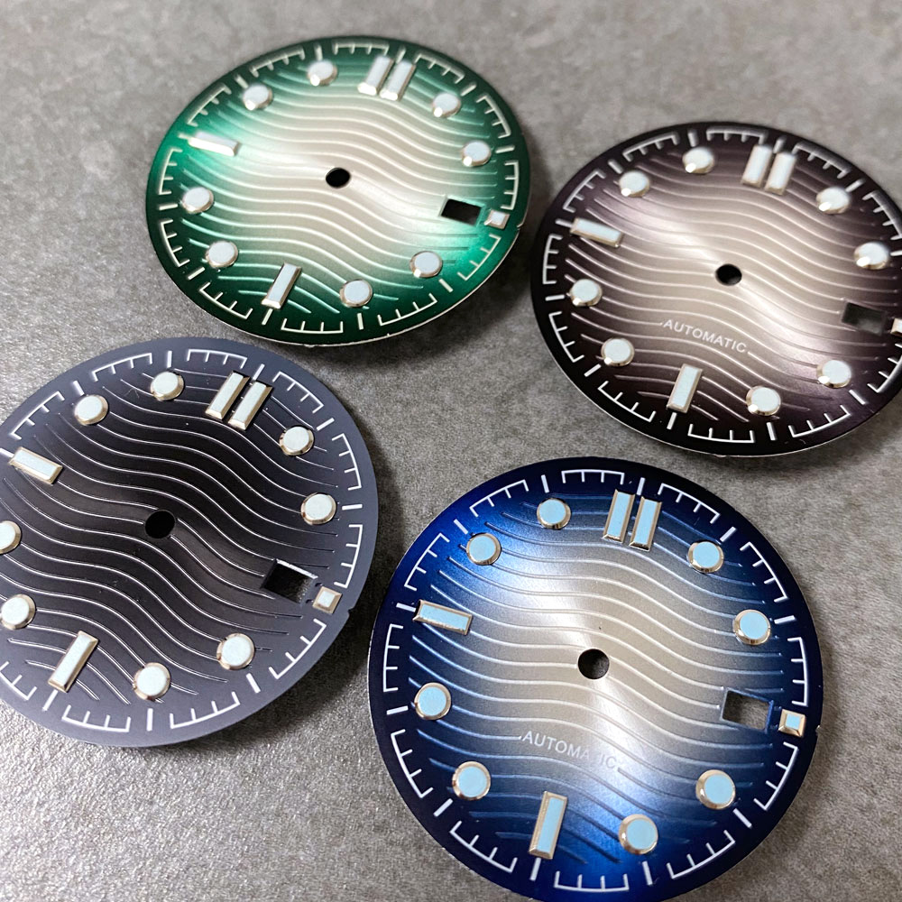 Wave Dial Sunburst Watch Dial  - Luminous Dial Face 评论和价格