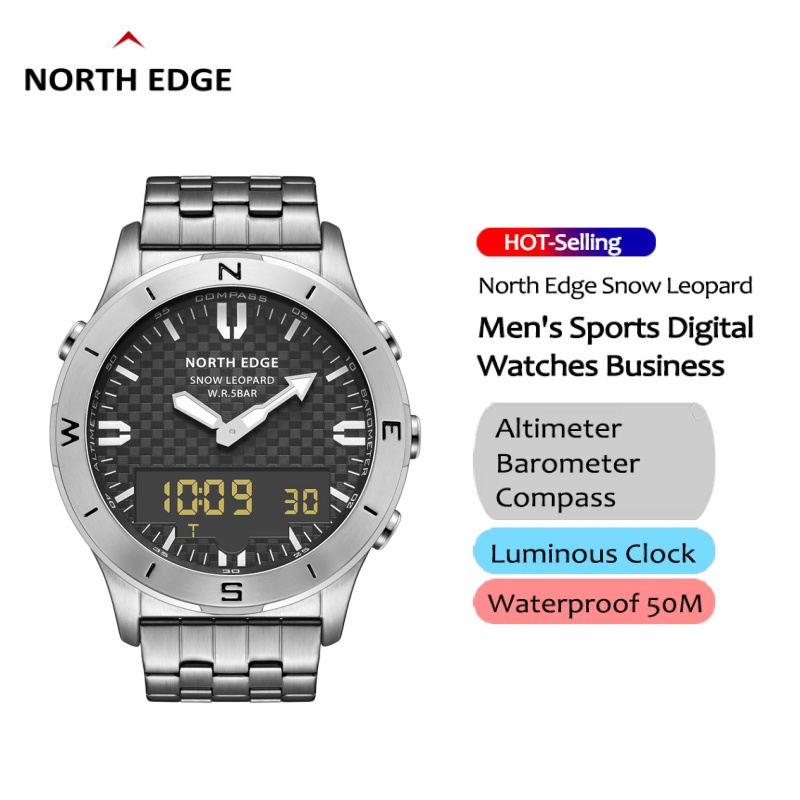NORTH EDGE Men Outdoor Digital - Smartwatch Digital Watches For Men 评论和价格