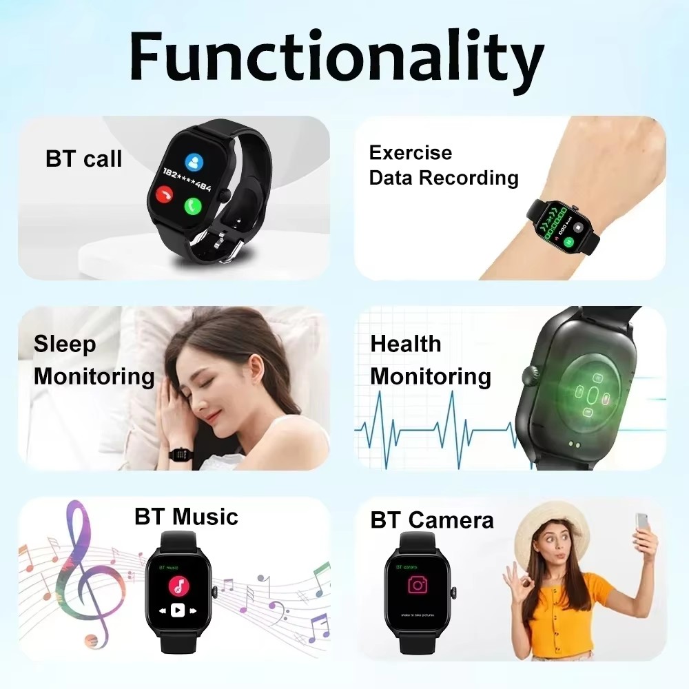 Smart Watch For Android IOS Wa - Smartwatch Square Watches For Men 评论和价格