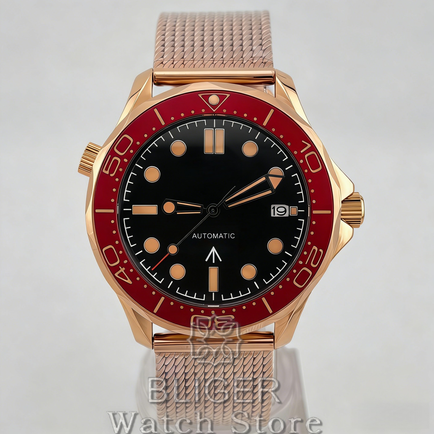BLIGER Vintage Bronze Rose Gol - Mesh Stainless Strap 评论和价格