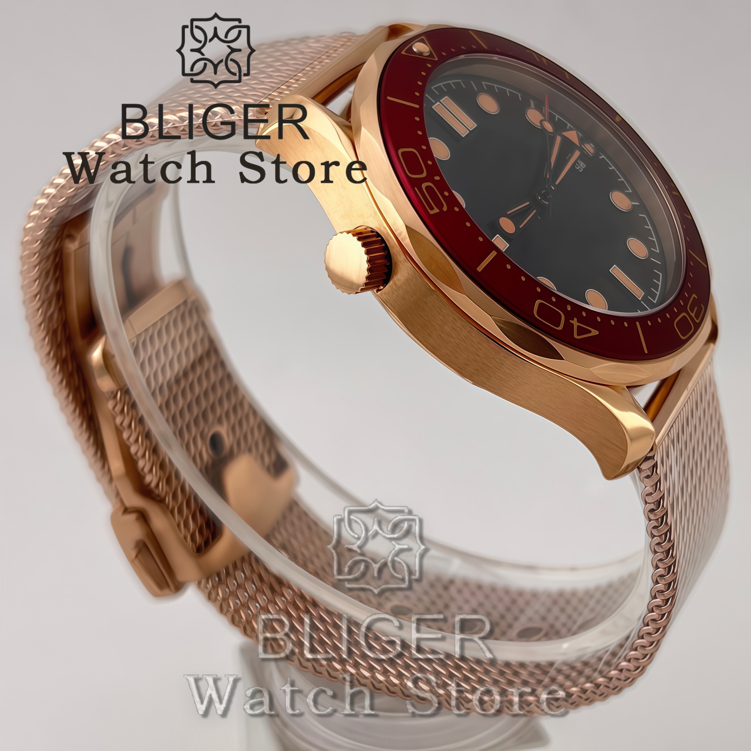 BLIGER Vintage Bronze Rose Gol - Mesh Stainless Strap 评论和价格