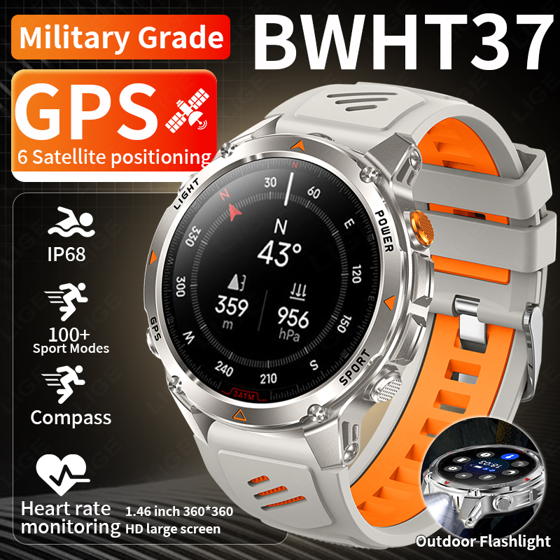 LIGE Rugged GPS Track Smart Wa - Smartwatch I Watches 评论和价格