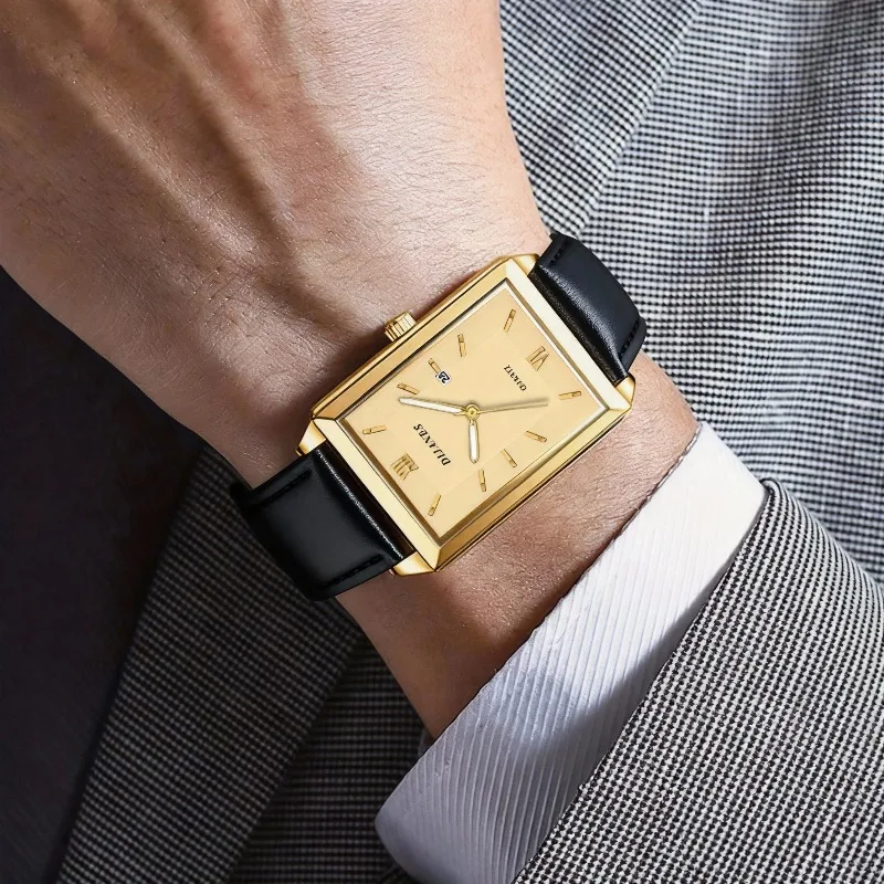 Casual Leather Men's Watches F - Smartwatch Square Watches For Men 评论和价格