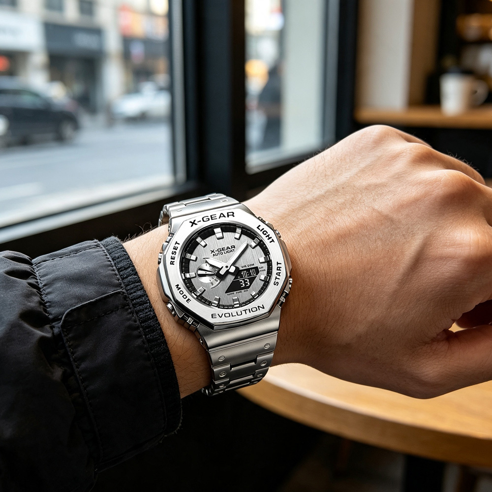 X-GEAR Dual Display Digital Sp - Smartwatch Digital Watches For Men 评论和价格