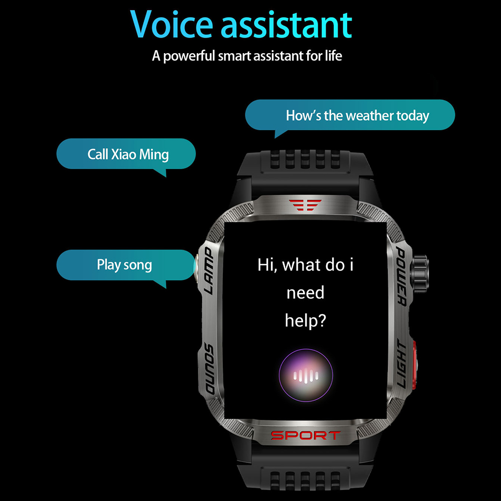 Outdoor Sport Wrist Watches HT - Smartwatch Square Watches For Men 评论和价格