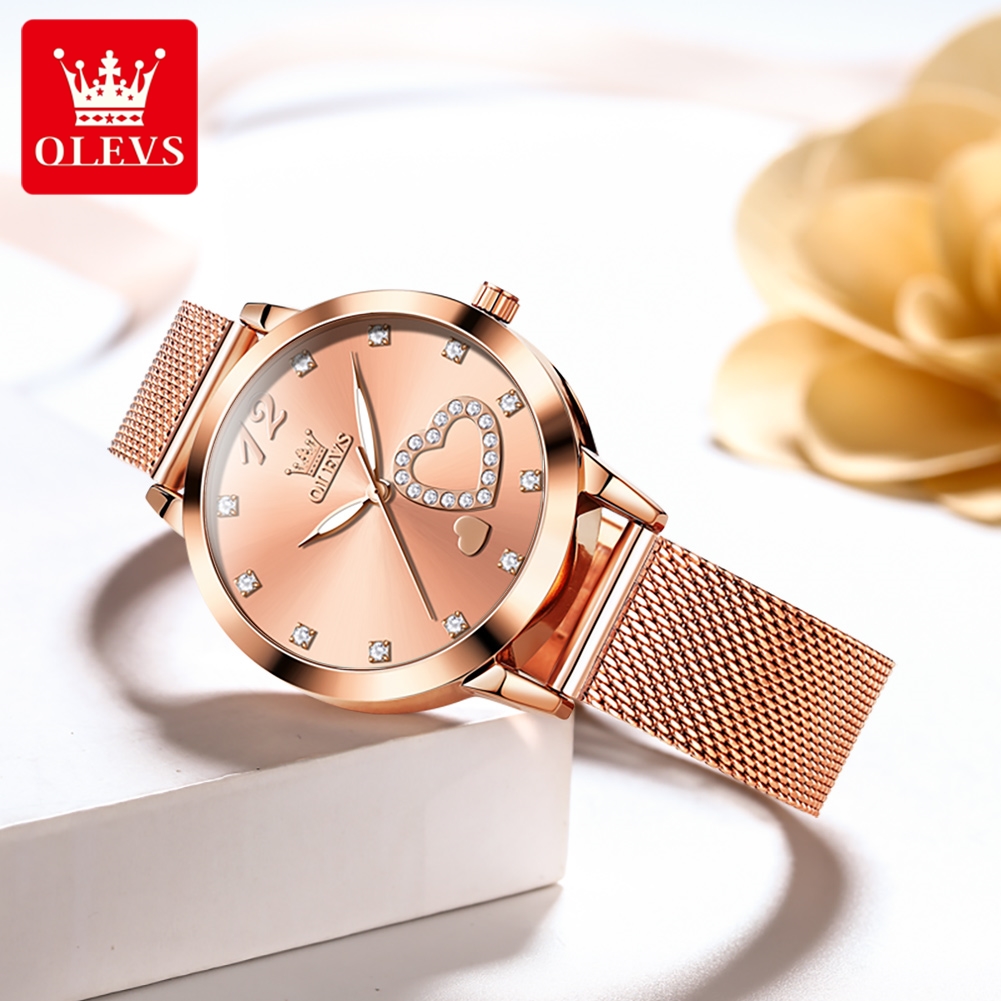 OLEVS 5189 Quartz Watch for Wo - Mesh Stainless Strap 评论和价格