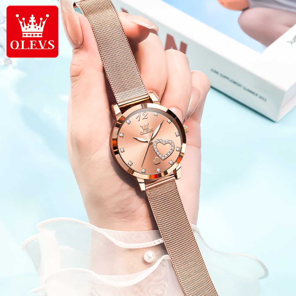 OLEVS 5189 Quartz Watch for Wo - Mesh Stainless Strap 评论和价格