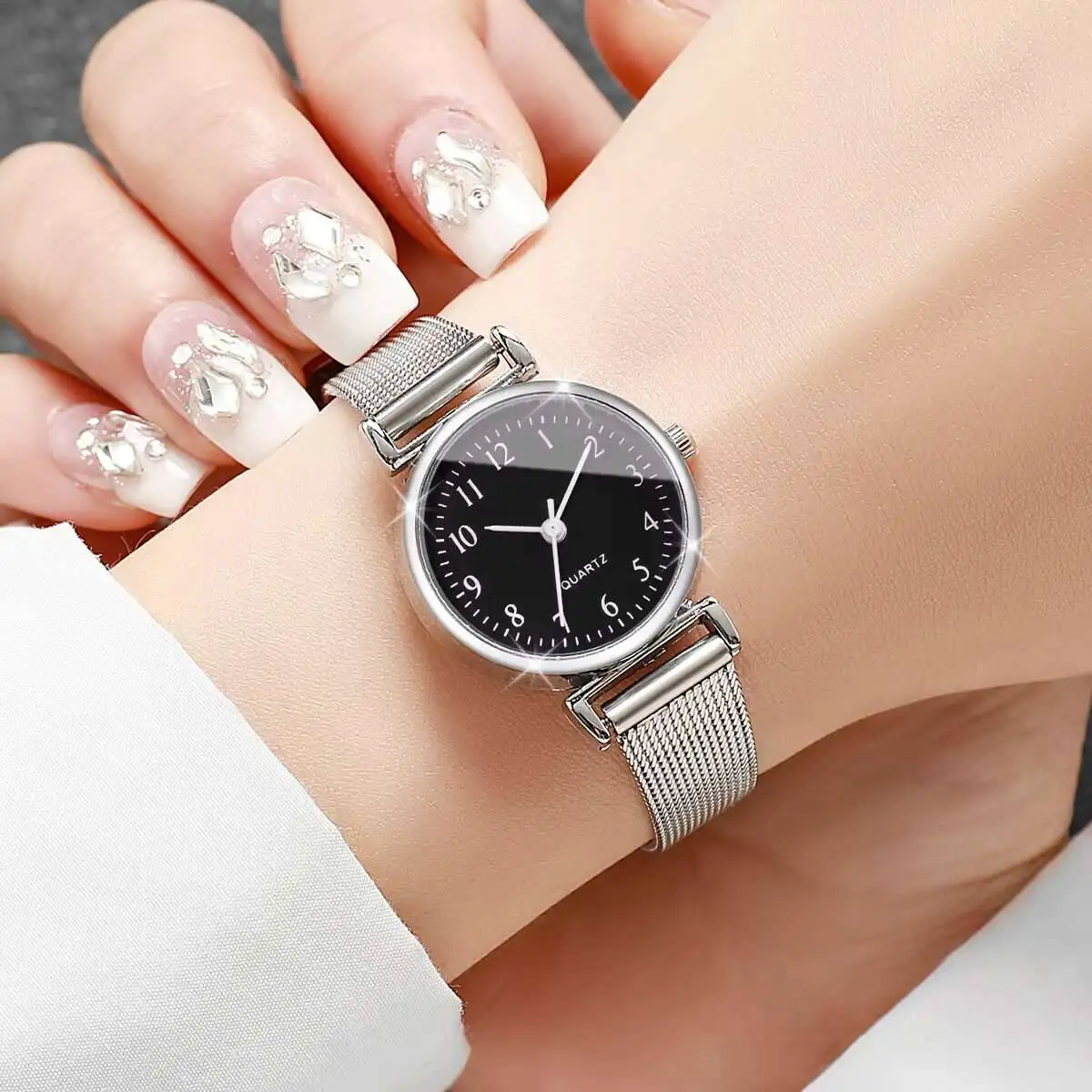 1/2PCS Fashion Women Watches S - Mesh Stainless Strap 评论和价格