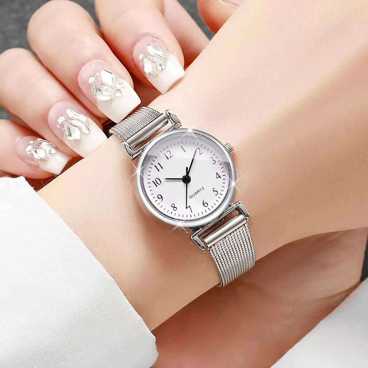 1/2PCS Fashion Women Watches S - Mesh Stainless Strap 评论和价格