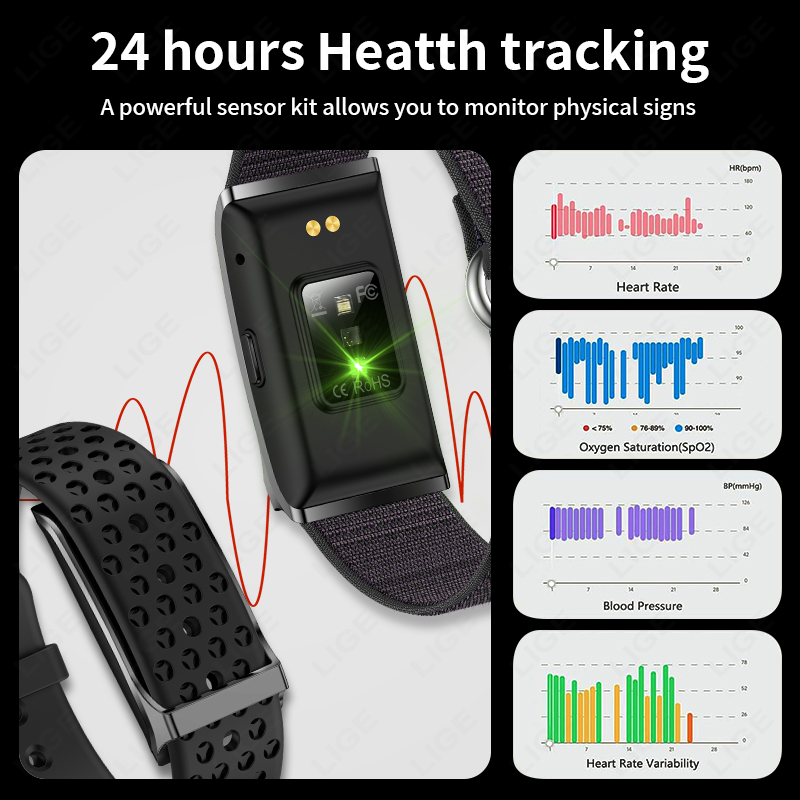 LIGE 100+ Sport Fitness Tracke - Smartwatch Watches For Men 评论和价格