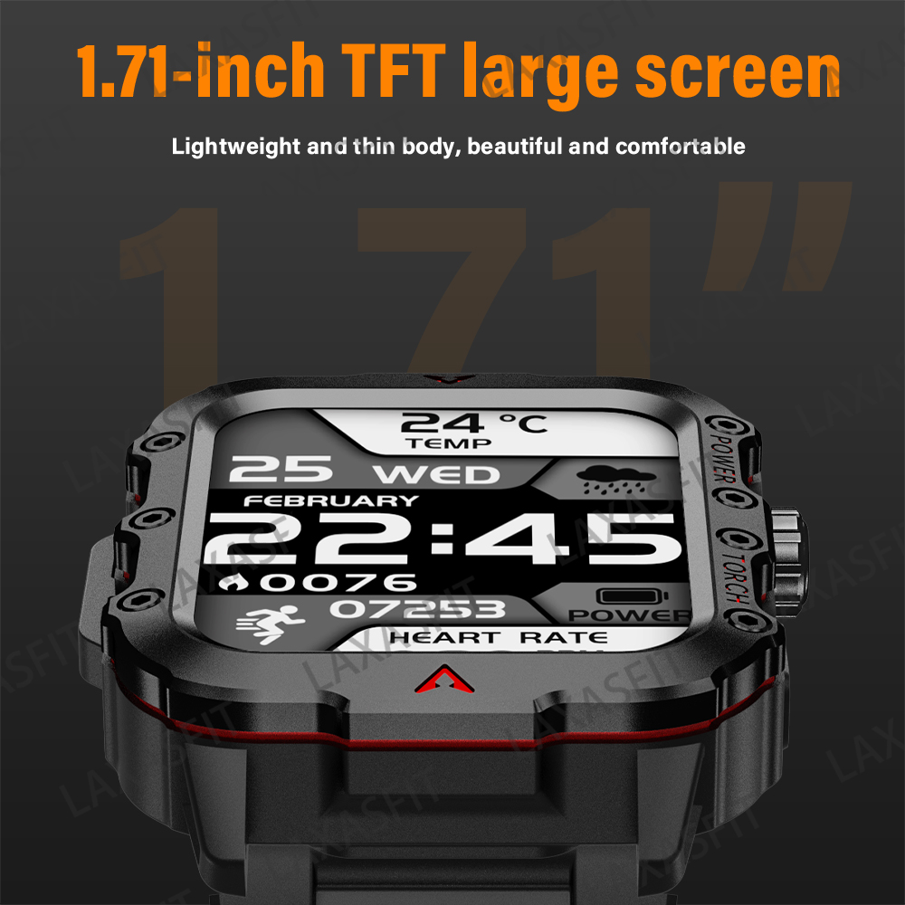 LAXASFIT New Smart Watch Bluet - Smartwatch Square Watches For Men 评论和价格