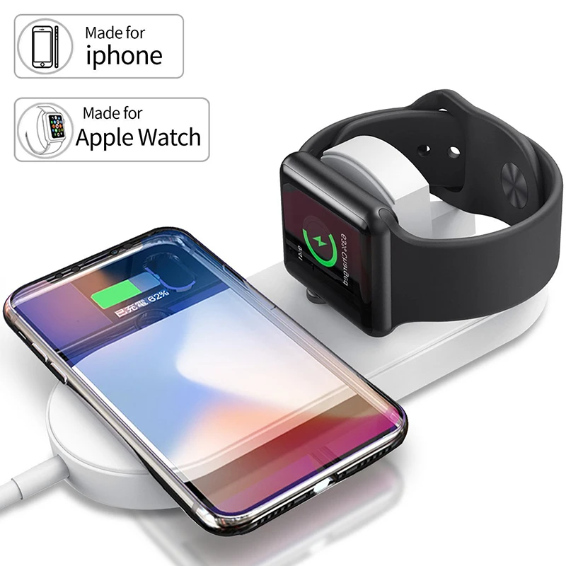 2 in 1 Fast Wireless Charger P - Watch Watch Xs 评论和价格