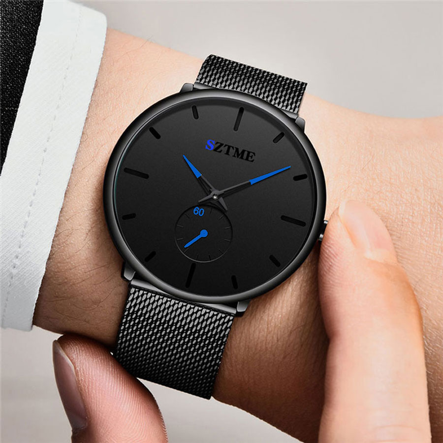 Fashionable British ultra-thin - Mesh Stainless Strap 评论和价格