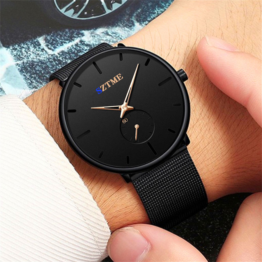 Fashionable British ultra-thin - Mesh Stainless Strap 评论和价格